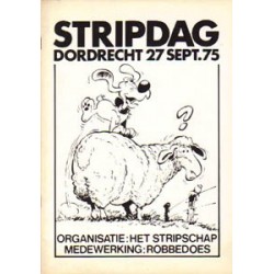 Stripdag Dordrecht programmaboekje 1975 Robbedoes