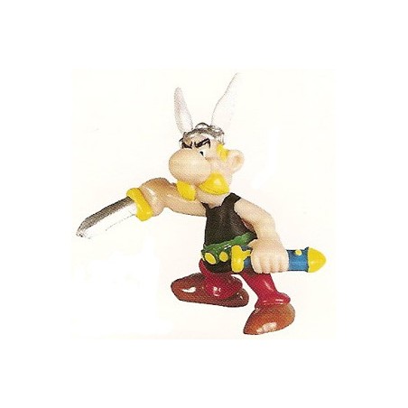 Asterix poppetjes Asterix trekt zijn zwaard