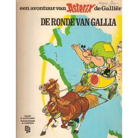 Asterix 05 De ronde van Gallia herdruk AB 1971