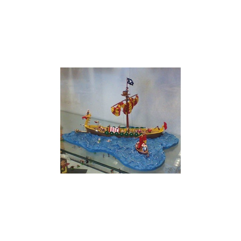 Asterix tinfiguren Het Piratenschip (De grote oversteek)