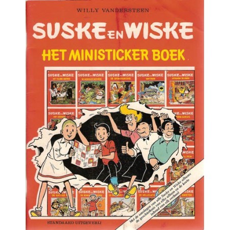 Suske & Wiske Het ministicker boek met alle stickers (ingeplakt) herdruk 1988