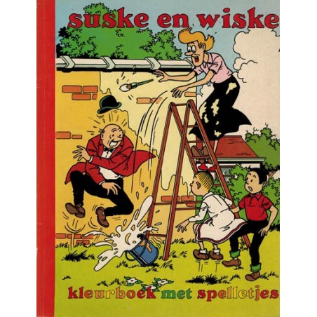 Suske & Wiske Kleurboek met spelletjes 1e druk 1989
