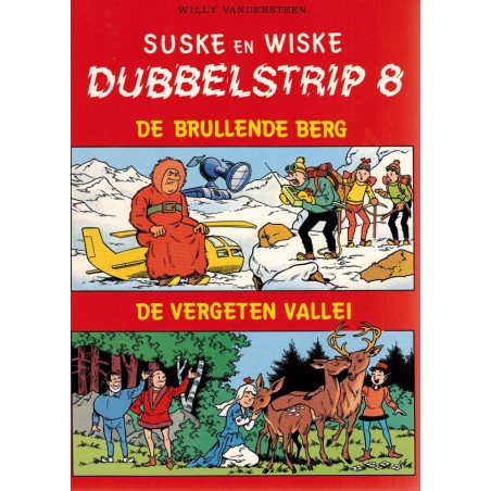 Suske & Wiske reclamealbum Dubbelstrip 08 De brullende berg + De vergeten vallei 1e druk 1987