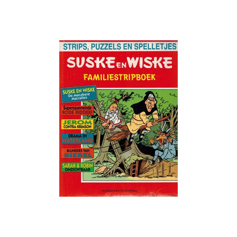Suske & Wiske reclamealbum Familiestripboek Macabere Macralles + Kiekeboe 055 Schiet niet op de pianist 1e druk 1996