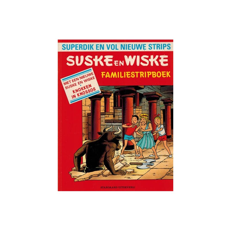 Suske & Wiske reclamealbum Familiestripboek Knokken in Knossos 1e druk 1990