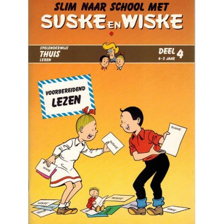 Suske & Wiske reclamealbum Slim naar school met Suske & Wiske 04 1e druk 1988