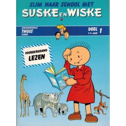 Suske & Wiske reclamealbum Slim naar school met Suske & Wiske 01 1e druk 1988