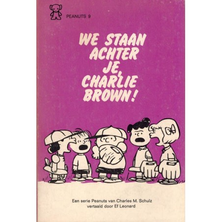 Peanuts Zwarte beertjes pocket 09 We staan achter je, Charlie Brown! 1e druk 1974