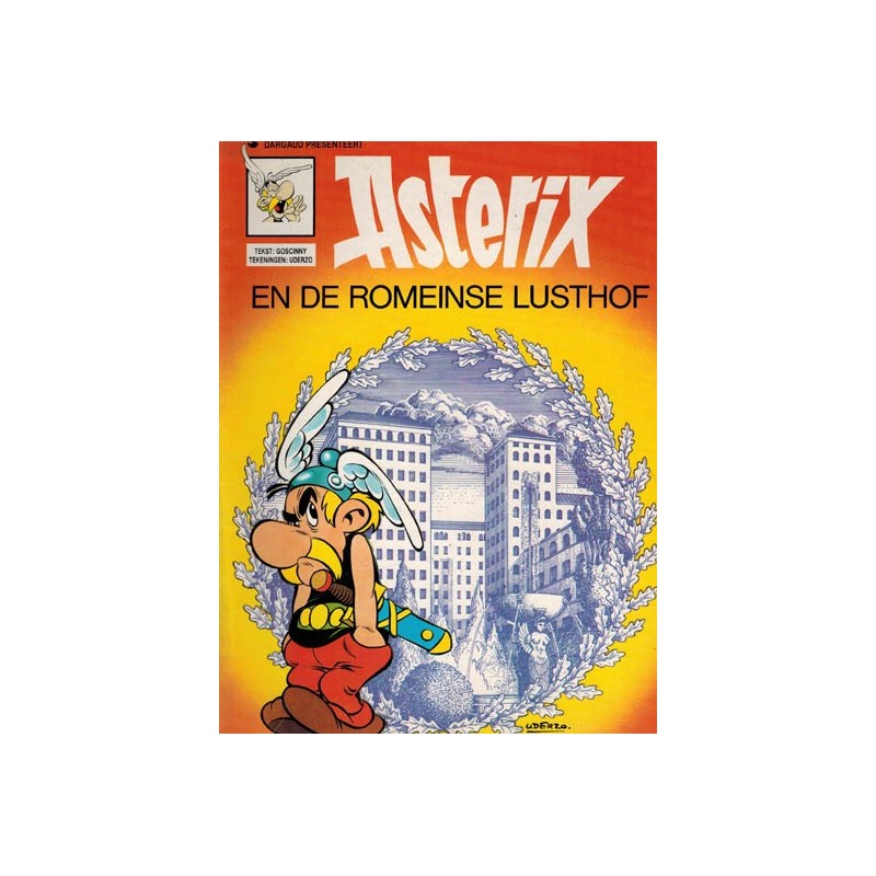 Asterix 18% De Romeinse lusthof herdruk Dargaud, nieuwe voorkant 1991