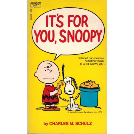 Peanuts pocket USA 28 Its for you, Snoopy first printing 1971
