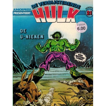 Hulk album 21 De U-nieken 1e druk 1982