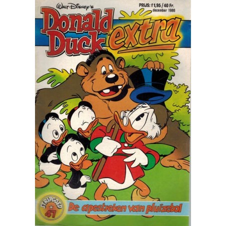 Donald Duck Stripgoed 47 Donald Duck Extra De apestreken van pluizebol 1986