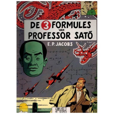 Blake & Mortimer setje De drie formules van professor Sato deel 1 & 2 1e drukken B&M 1990