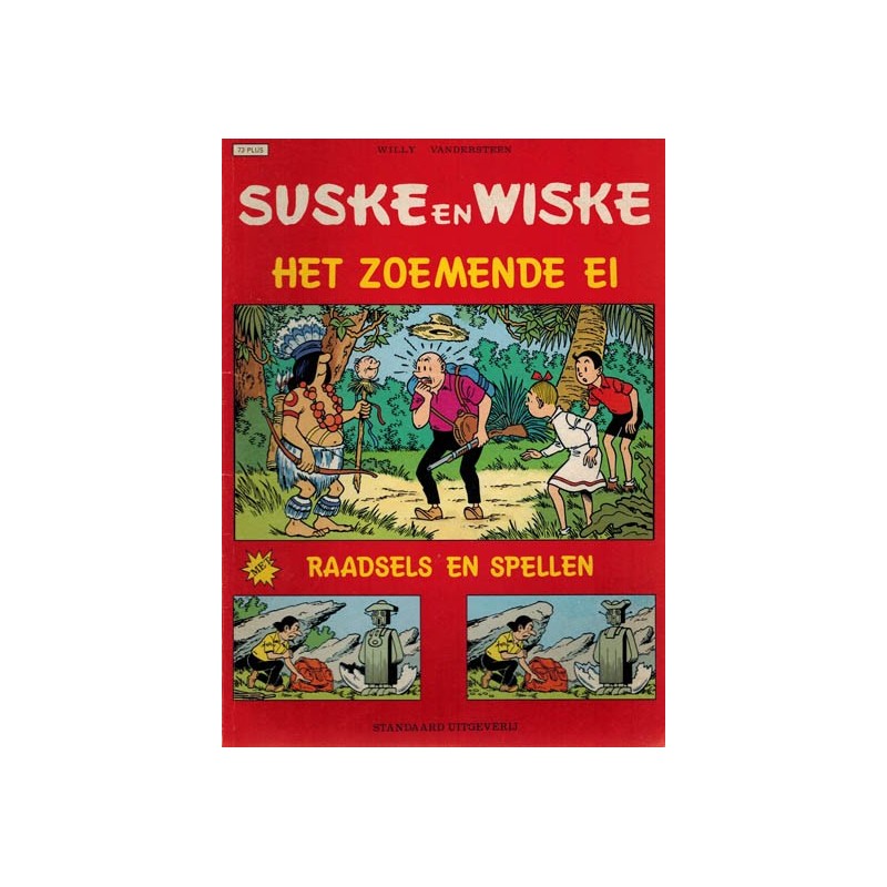 Suske & Wiske reclamealbum 73 Plus Het zoemende ei / raadsels en spellen 1e druk 1987