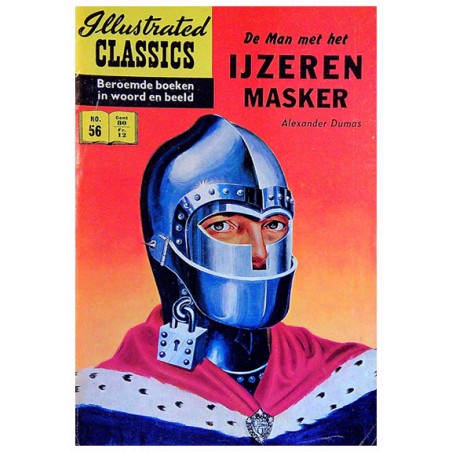 Illustrated Classics 056 De man met het ijzeren masker (naar Alexandre Dumas) 1e druk 1958