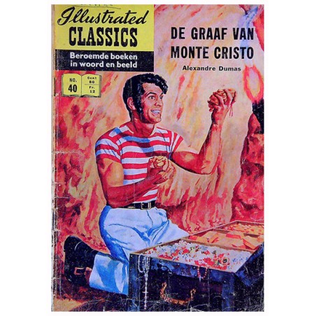 Illustrated Classics 040 De graaf van Monte Cristo [opschrift fl. 0,80] 1e druk 1957