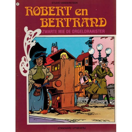 Robert en Bertrand 12 Zwarte Mie de orgeldraaister herdruk nieuwe omslag