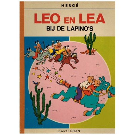 Leo en Lea bij de Lapino's linnen rugje herdruk 1969