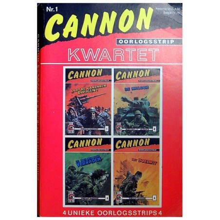 Cannon oorlogsstrip kwartet 01 1e druk 1982