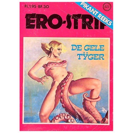 Ero-strip pocket 045 De gele tijger 1e druk 1980 Pikant reeks