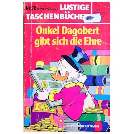 Donald Duck Taal Duits Lustige Taschenbucher 078 Onkel Dagobert gubt sich die Ehre 1e druk 1982