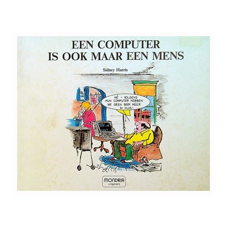 Mondria cartoonreeks oblong Een computer is ook maar een mens 1e druk 1984