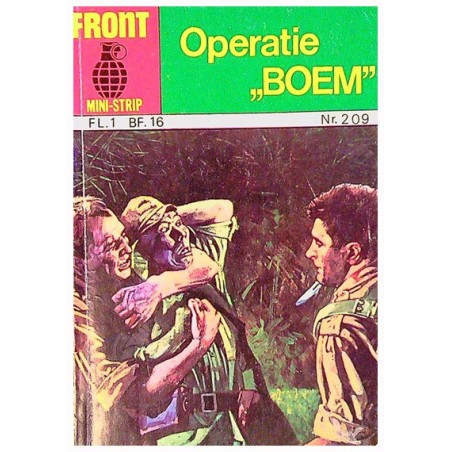 Front mini-strip 209 Operatie 'Boem' 1e druk 1977