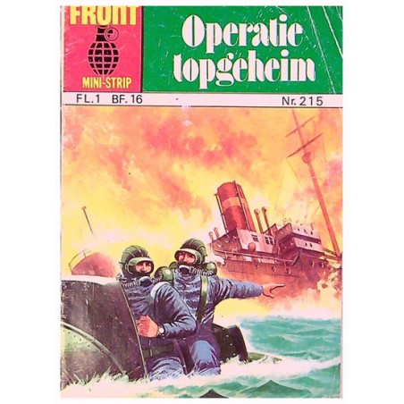 Front mini-strip 215% Operatie Topgeheim 1e druk 1977