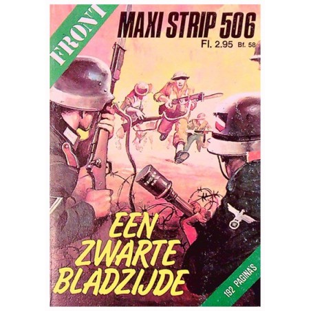 Front maxi strip 506 Een zwarte bladzijde 1e druk 1984