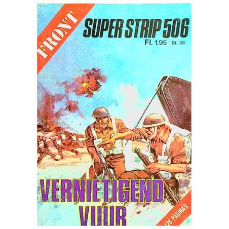 Front Super strip 506 Vernietigend vuur 1e druk 1984